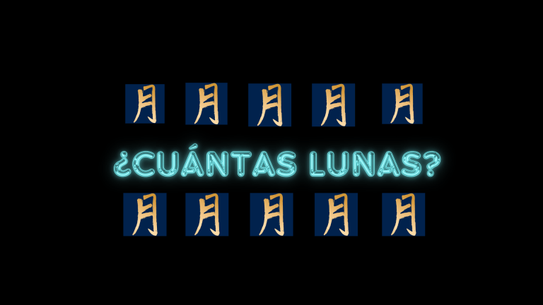 ¿Cuántas lunas?